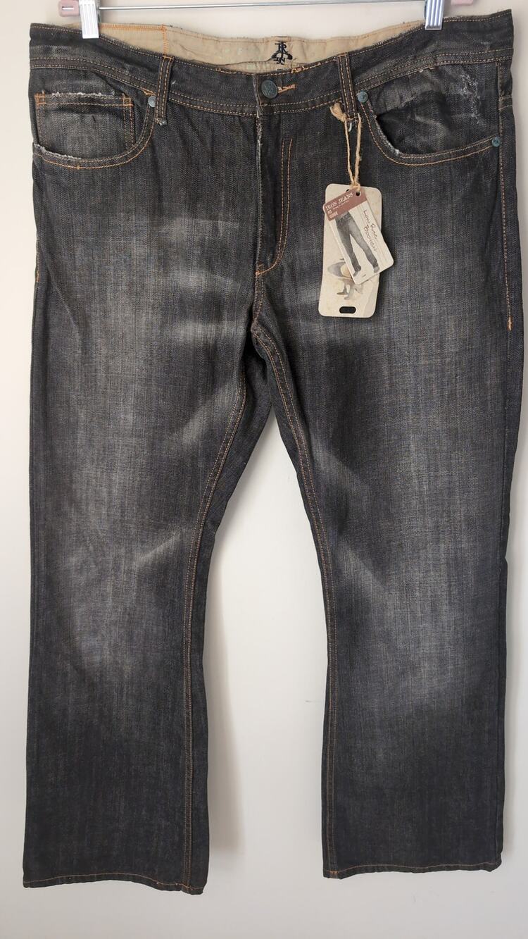 Iron Jeans 38x34 Loose Fit Bootcut Low Rise Y2K Skater Denim NWT